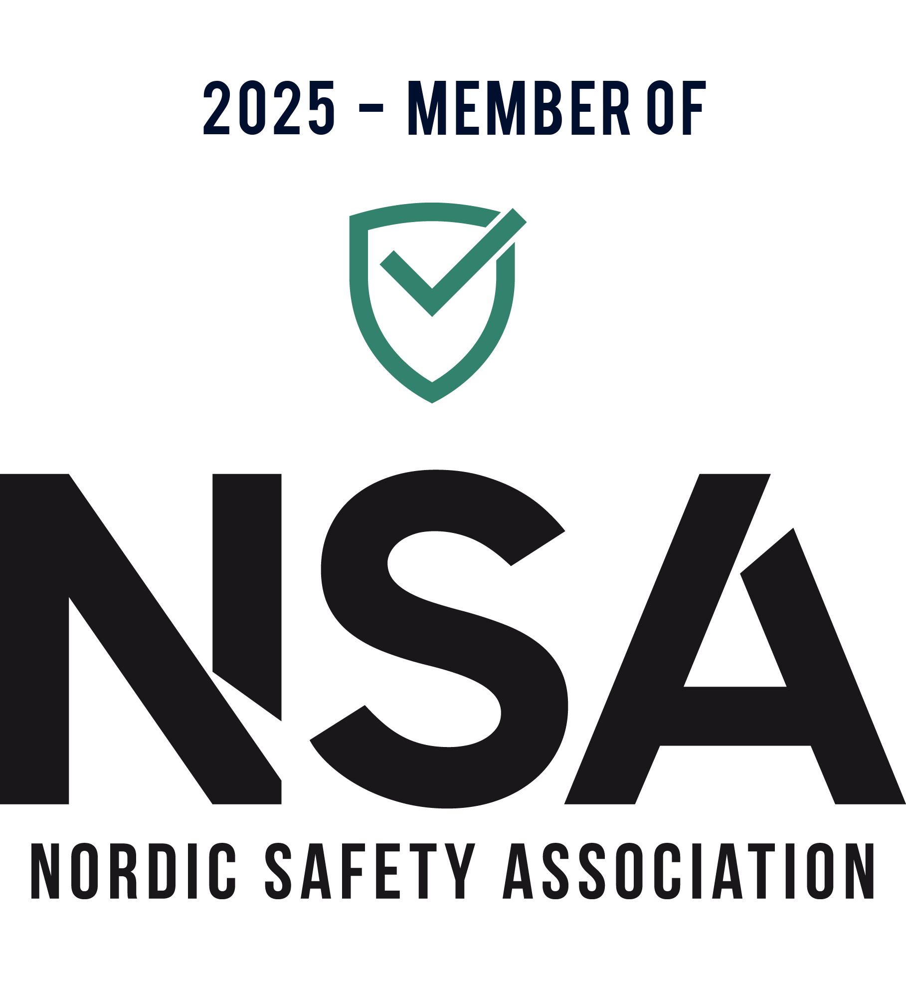 Logotyp som visar att Båstadgruppen är medlemmar av Nordic Safety Association.